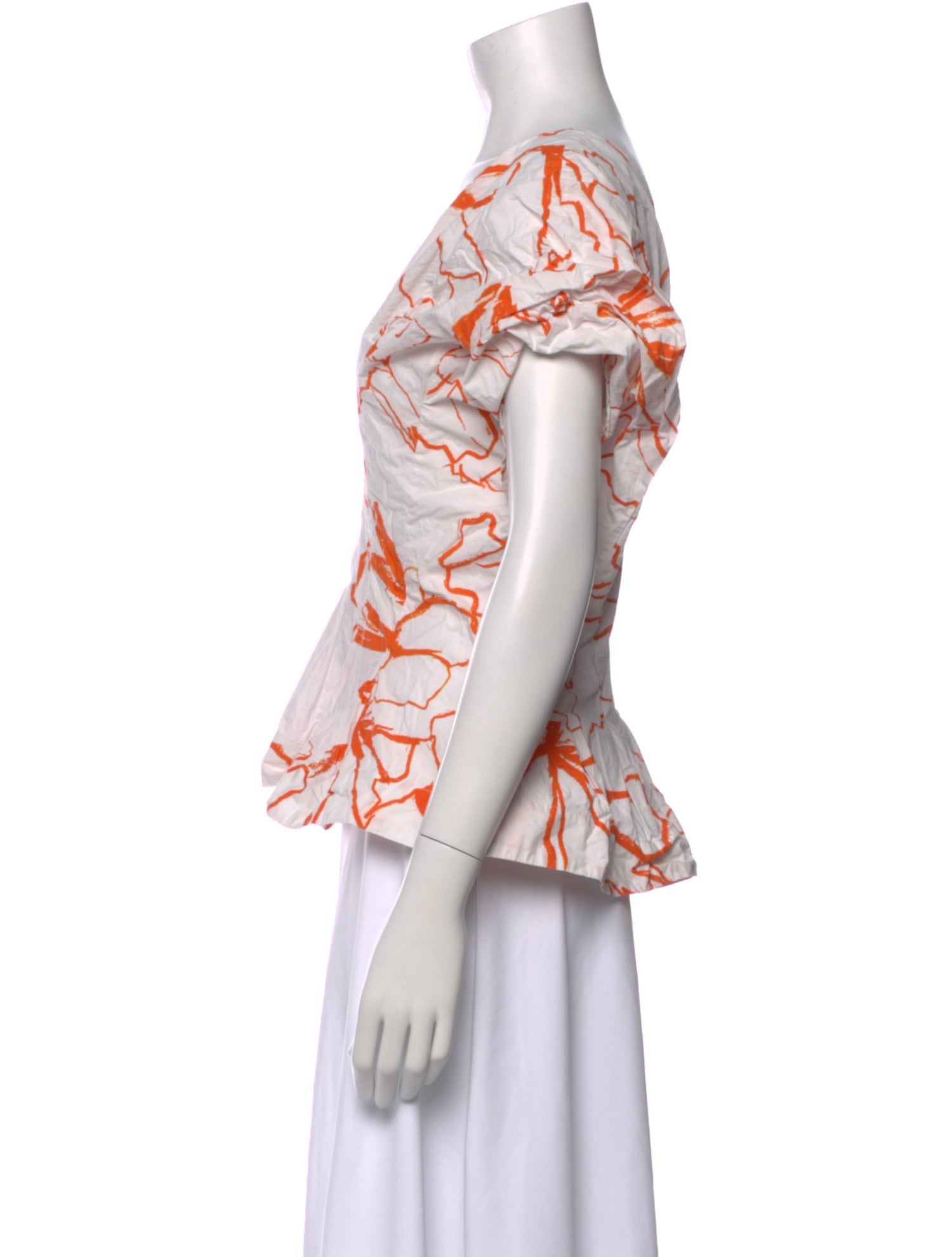 Eudon Choi Floral Print V-Neck Blouse