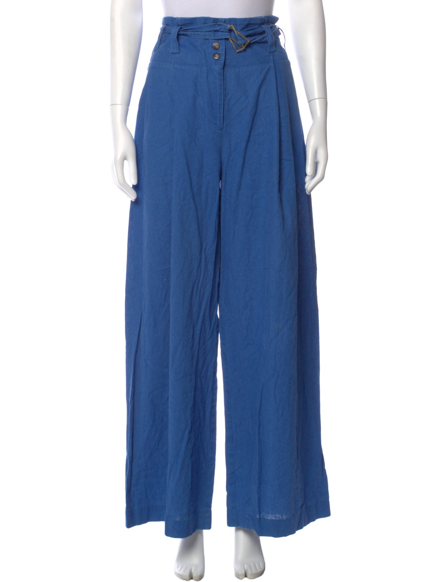 Eudon Choi Linen Wide Leg Pants