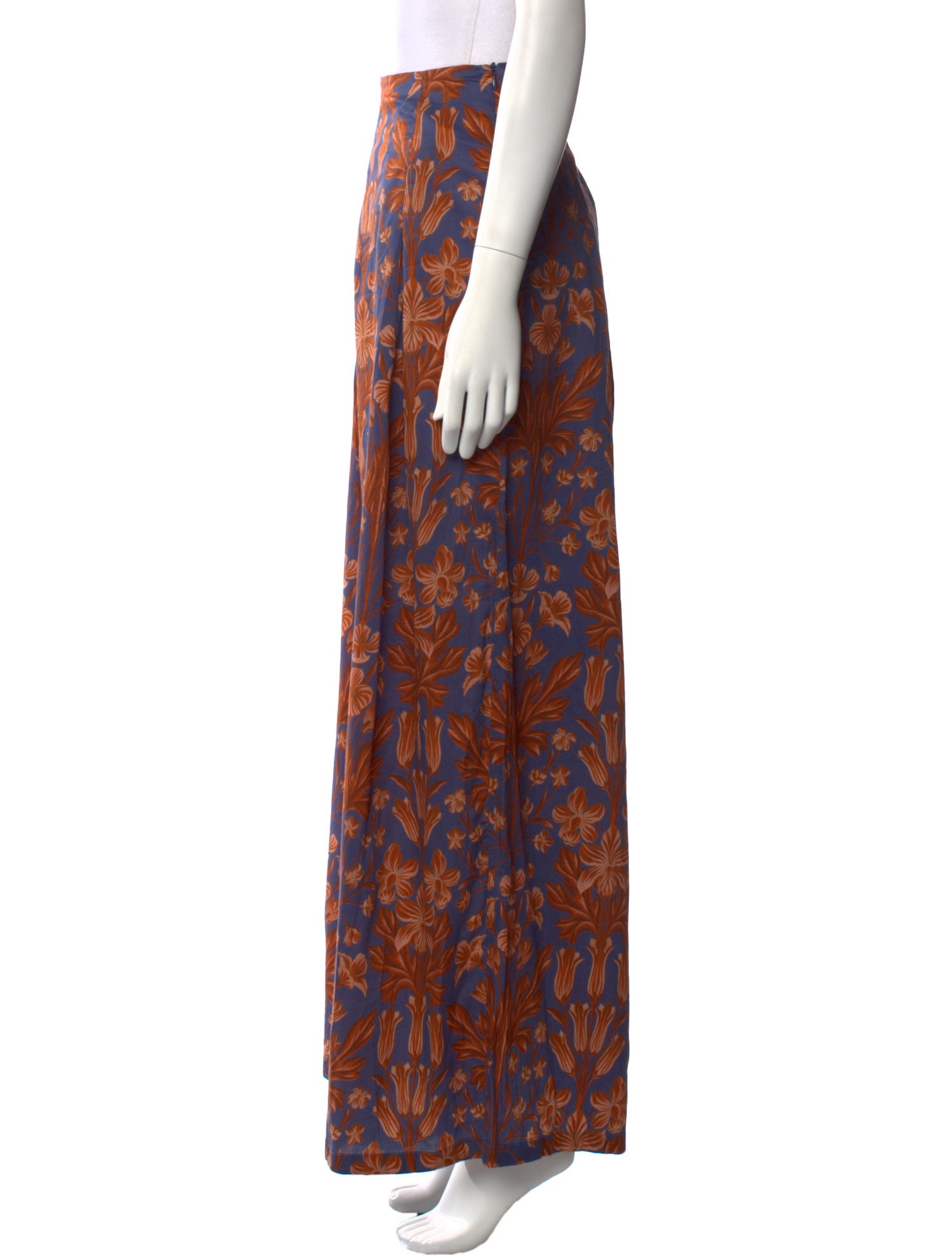 Eugenia Fernandez Floral Print Wide Leg Pants