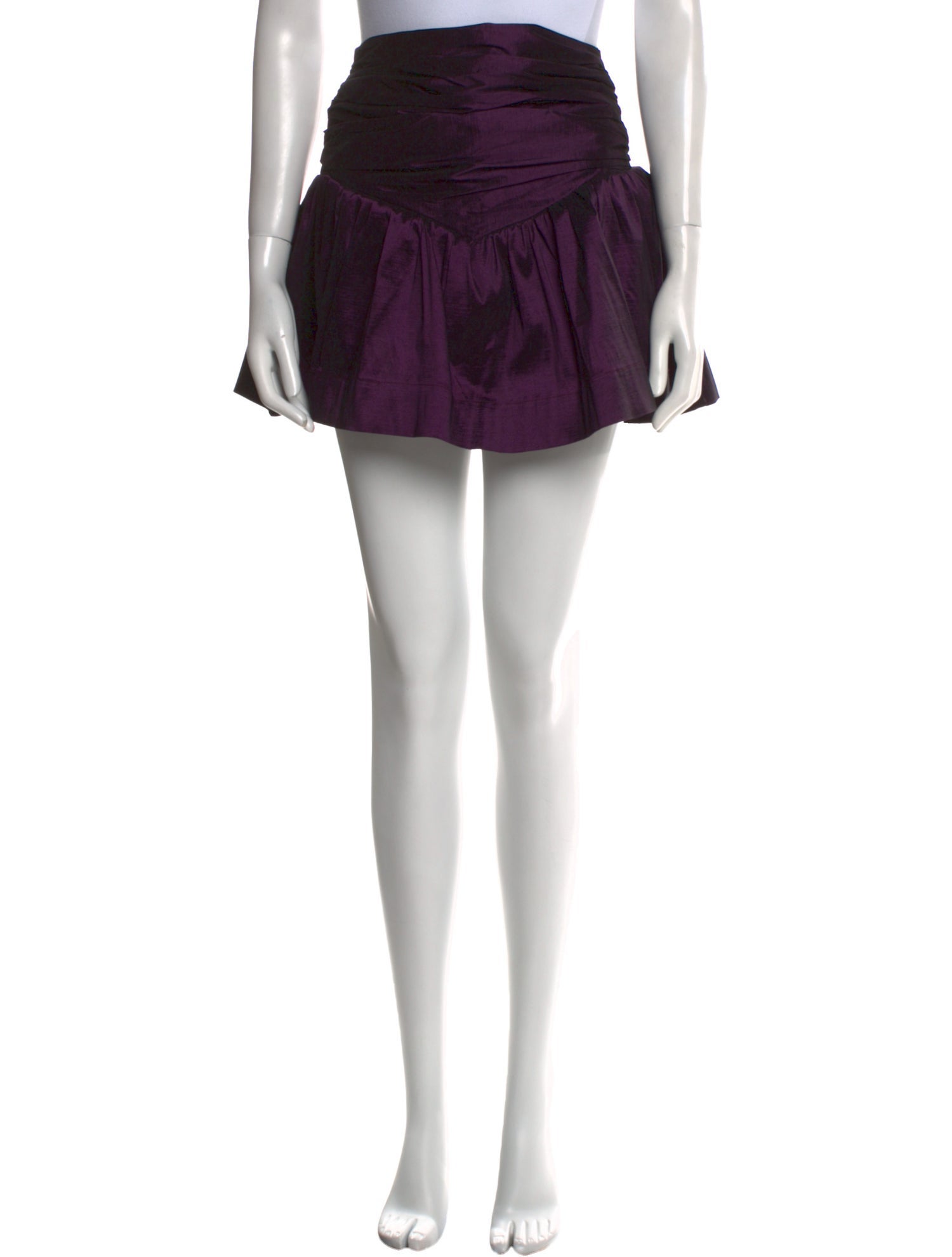 Eugenia Fernandez Pleated Accents Mini Skirt