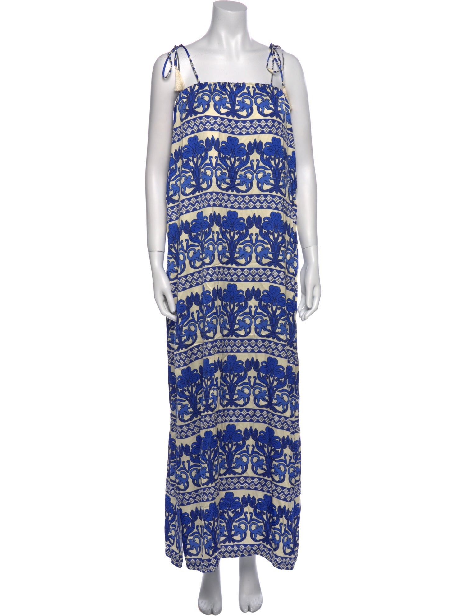 Eugenia Fernandez Printed Long Dress w/ Tags