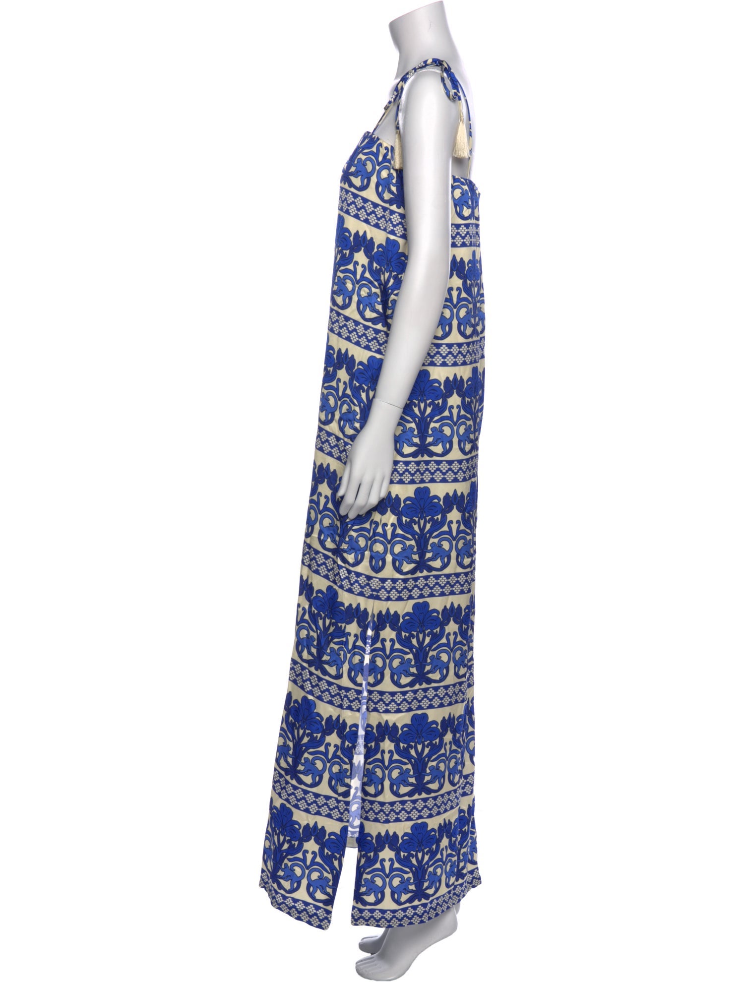 Eugenia Fernandez Printed Long Dress w/ Tags