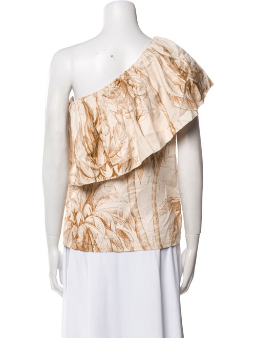 Eugenia Fernandez One-Shoulder Short Sleeve Blouse