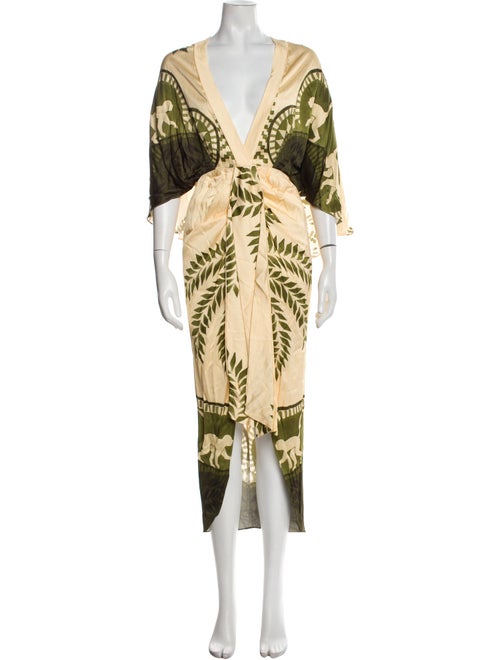 Eugenia Fernandez Printed Midi Length Dress