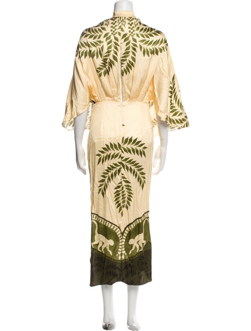Eugenia Fernandez Printed Midi Length Dress