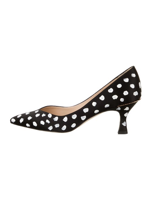 Eugène Riconneaus Printed Pumps Black