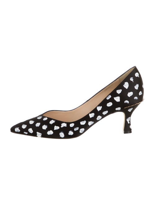 Eugène Riconneaus Printed Pumps Black