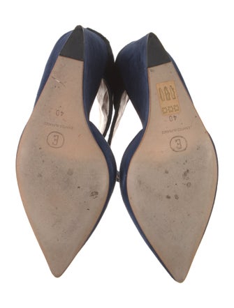 Eugène Riconneaus Suede D'Orsay Pumps