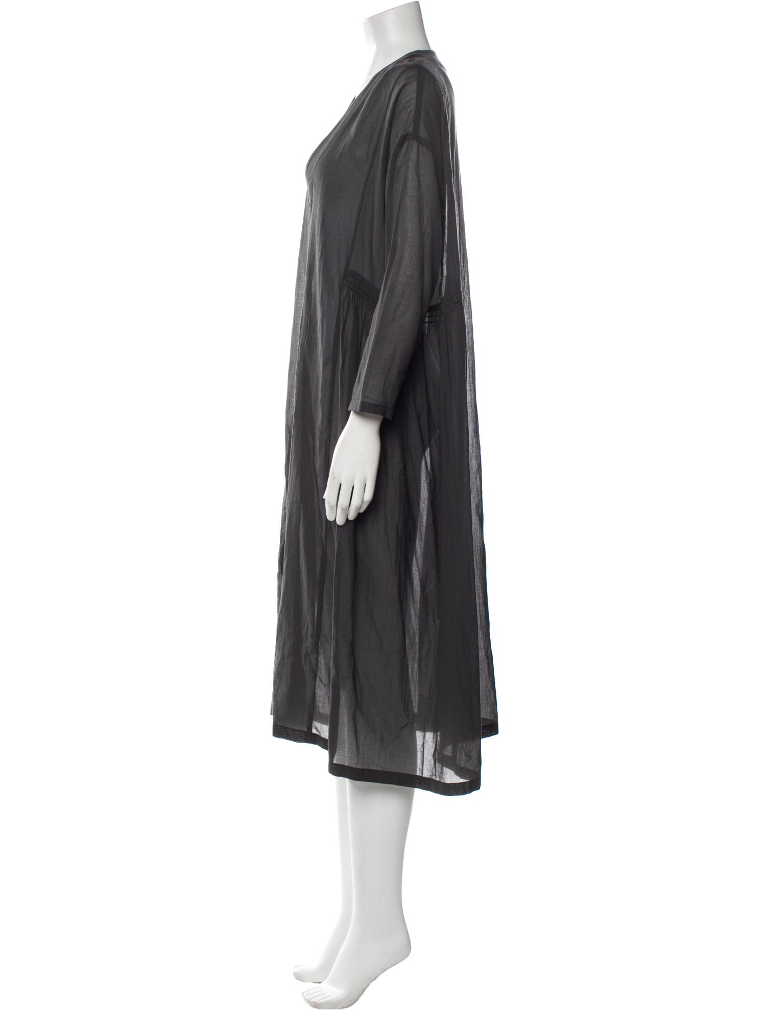 Evam Eva V-Neck Midi Length Dress