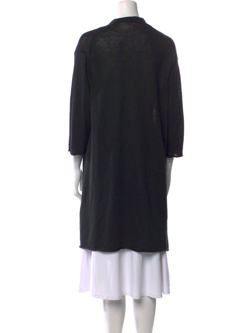 Evam Eva Linen Open Front Sweater