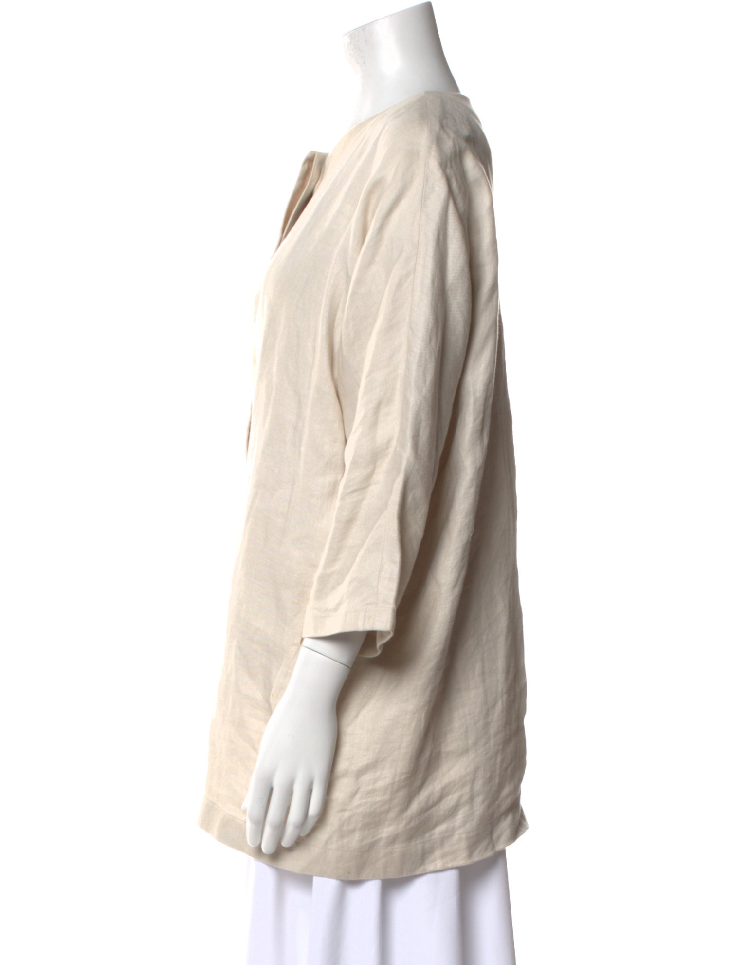 Evam Eva Linen Crew Neck Tunic