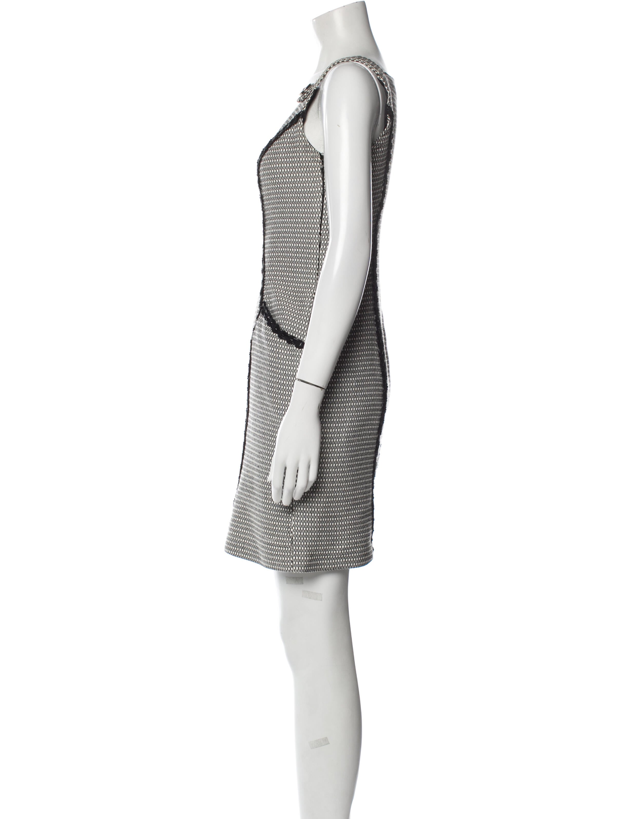 Eva Franco Houndstooth Print Mini Dress