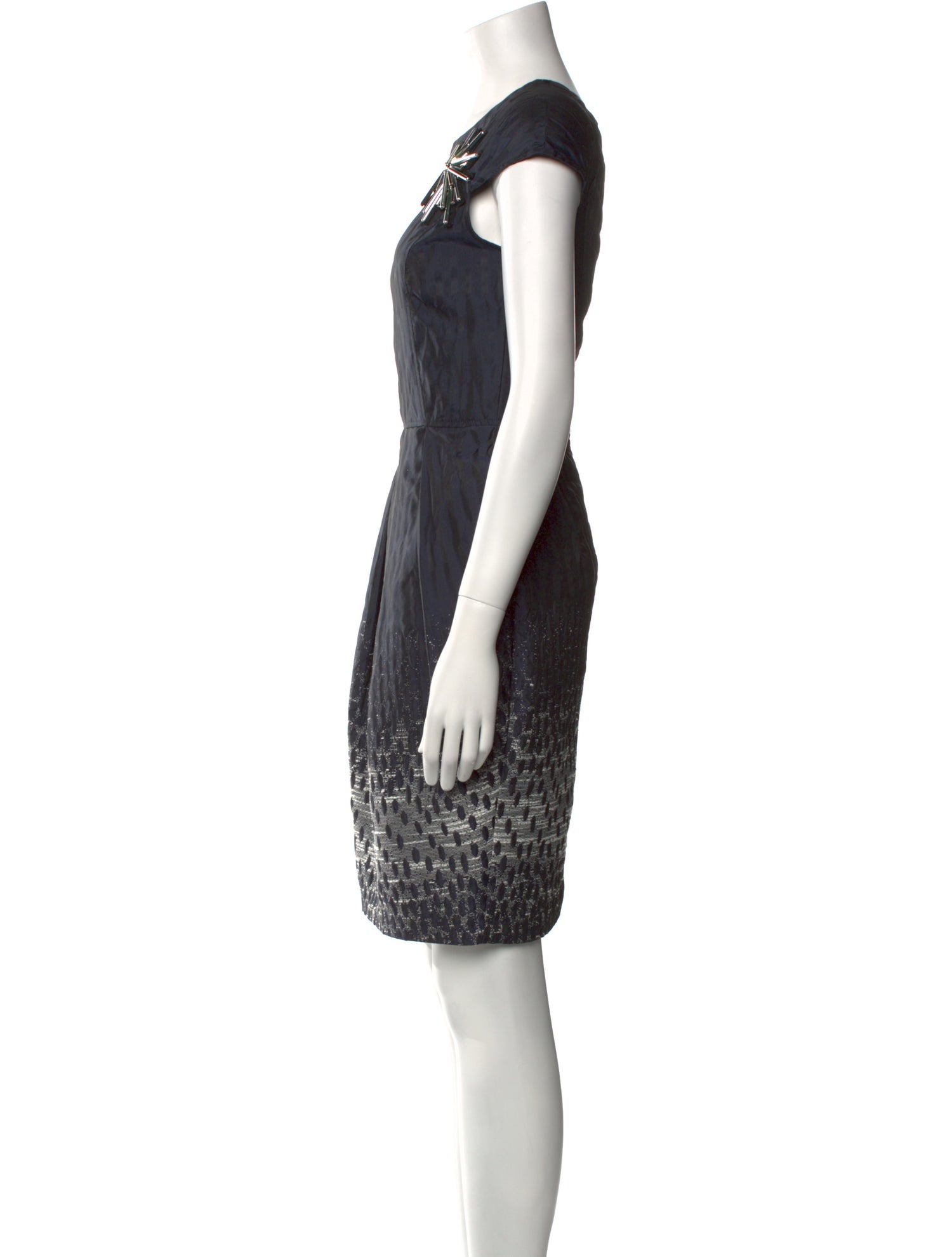 Eva Franco Printed Knee-Length Dress