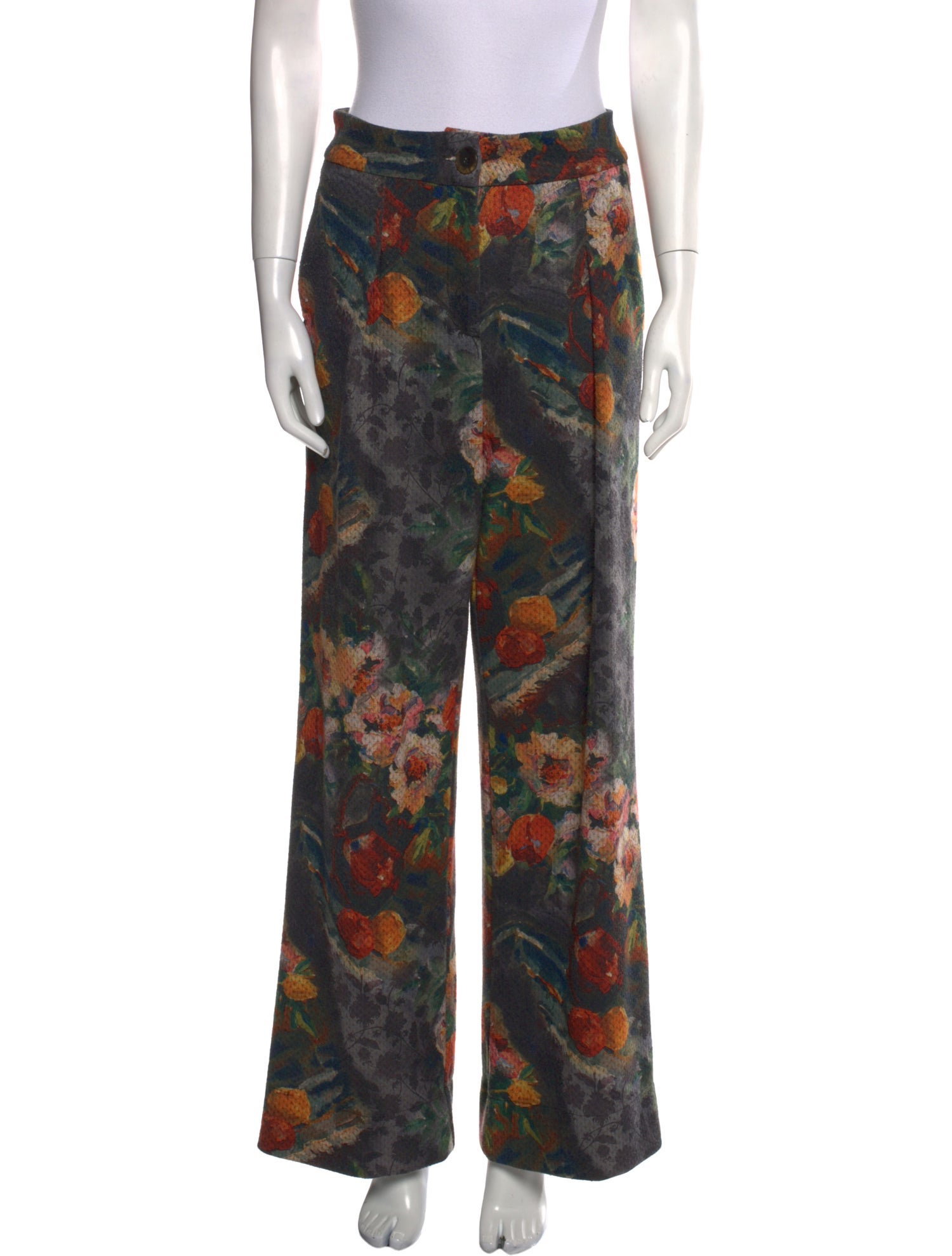 Eva Franco Printed Wide Leg Pants