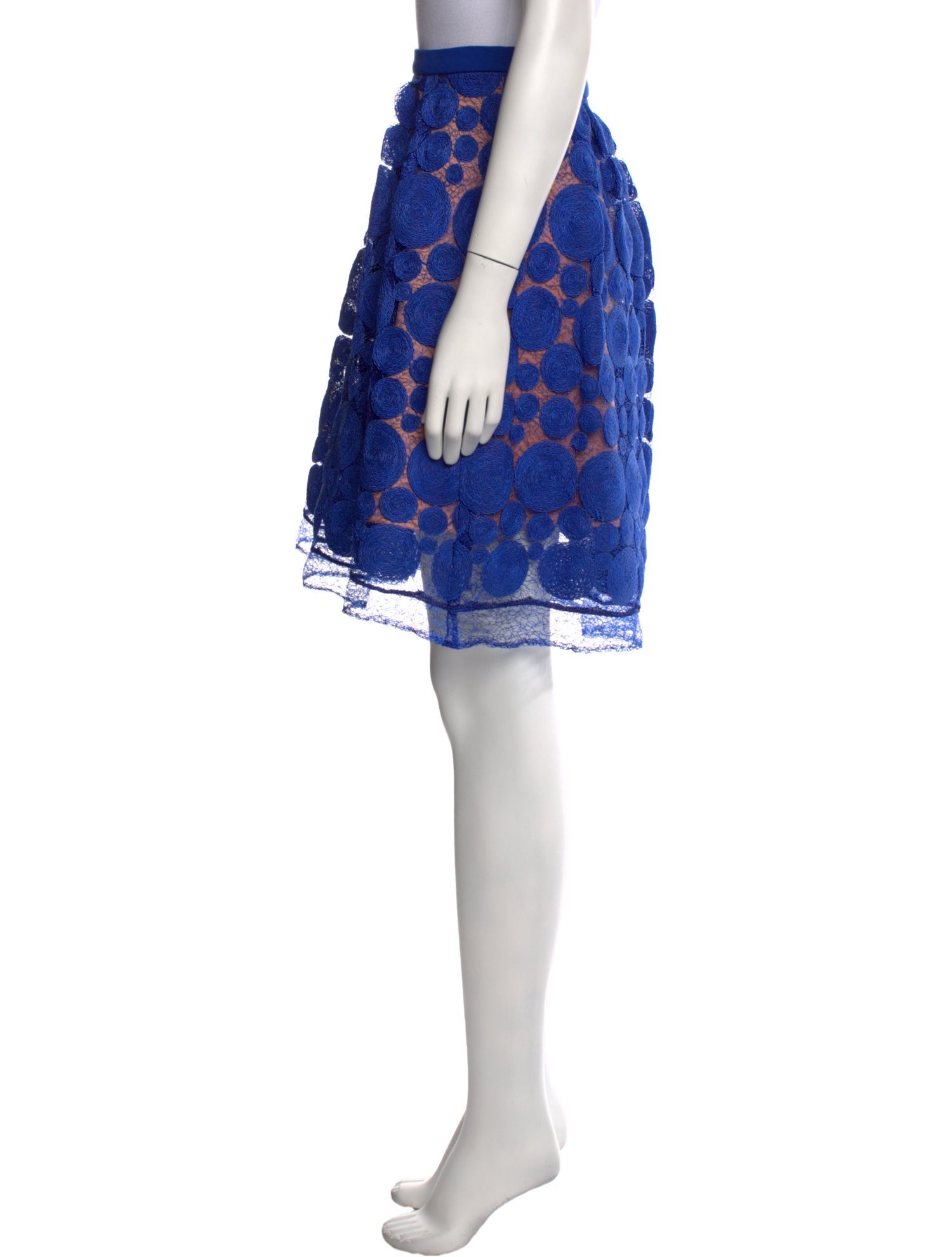 Eva Franco Lace Pattern Knee-Length Skirt