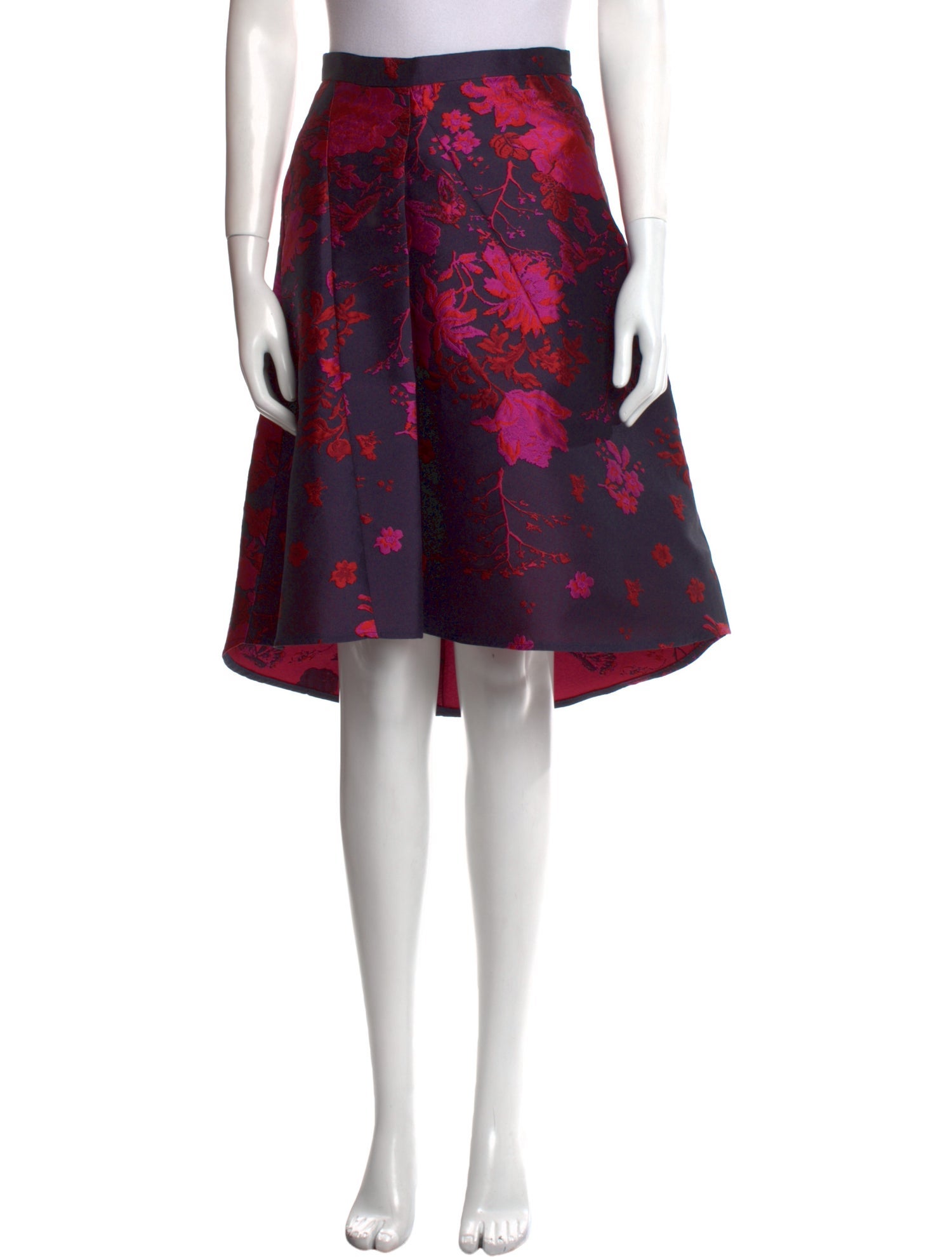Eva Franco Floral Print Knee-Length Skirt
