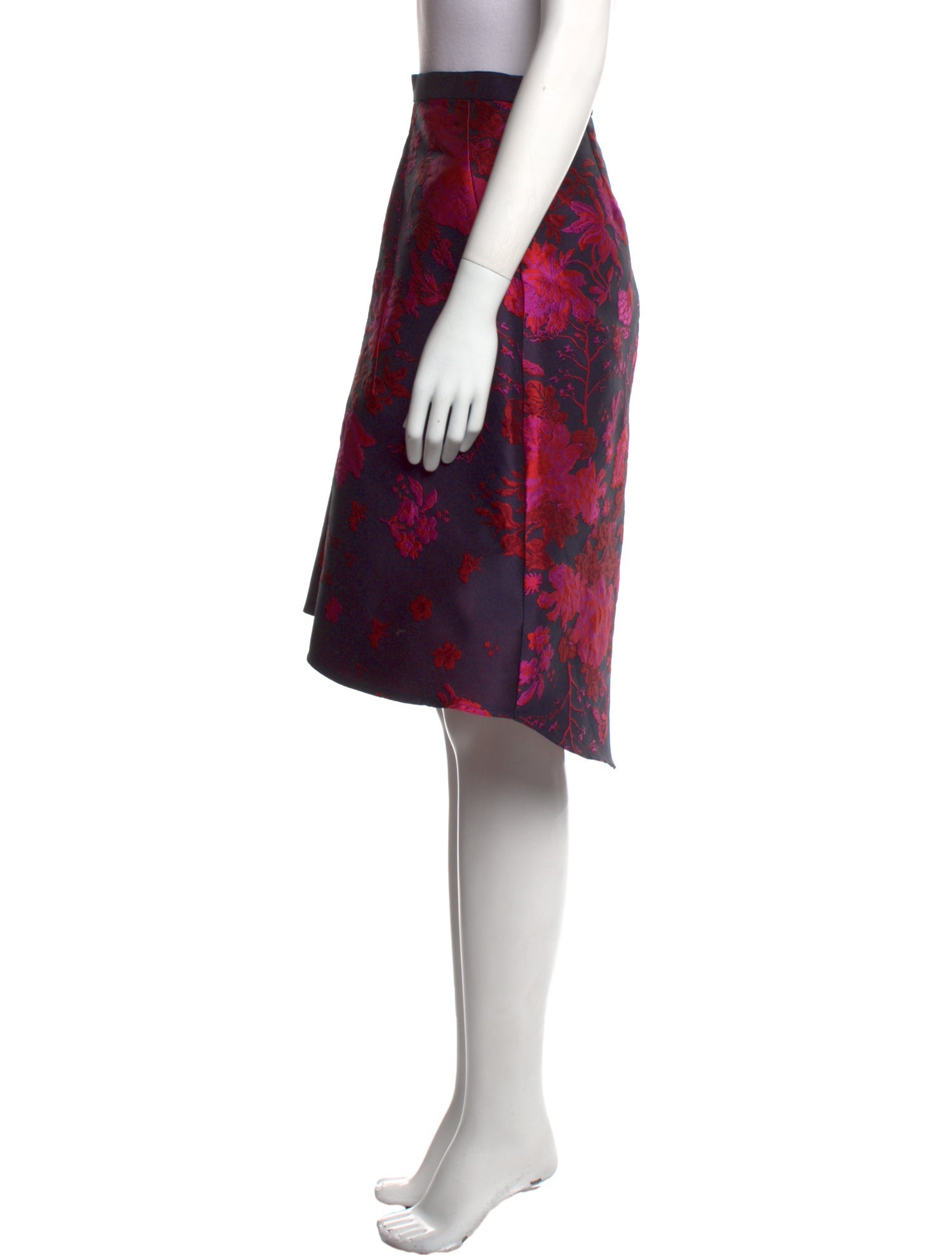 Eva Franco Floral Print Knee-Length Skirt