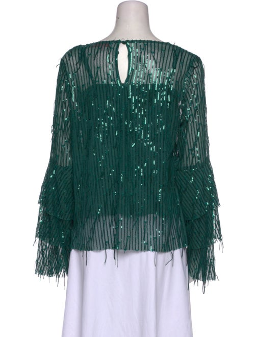 Eva Franco Bateau Neckline Long Sleeve Blouse