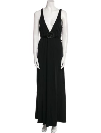 Eva Franco V-Neck Long Dress