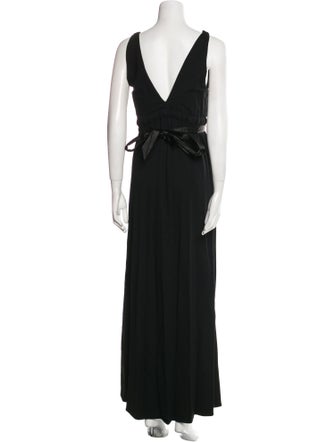 Eva Franco V-Neck Long Dress