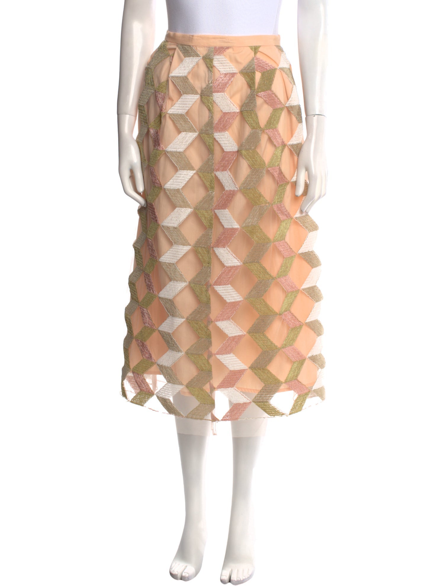 Eva Franco Printed Midi Length Skirt