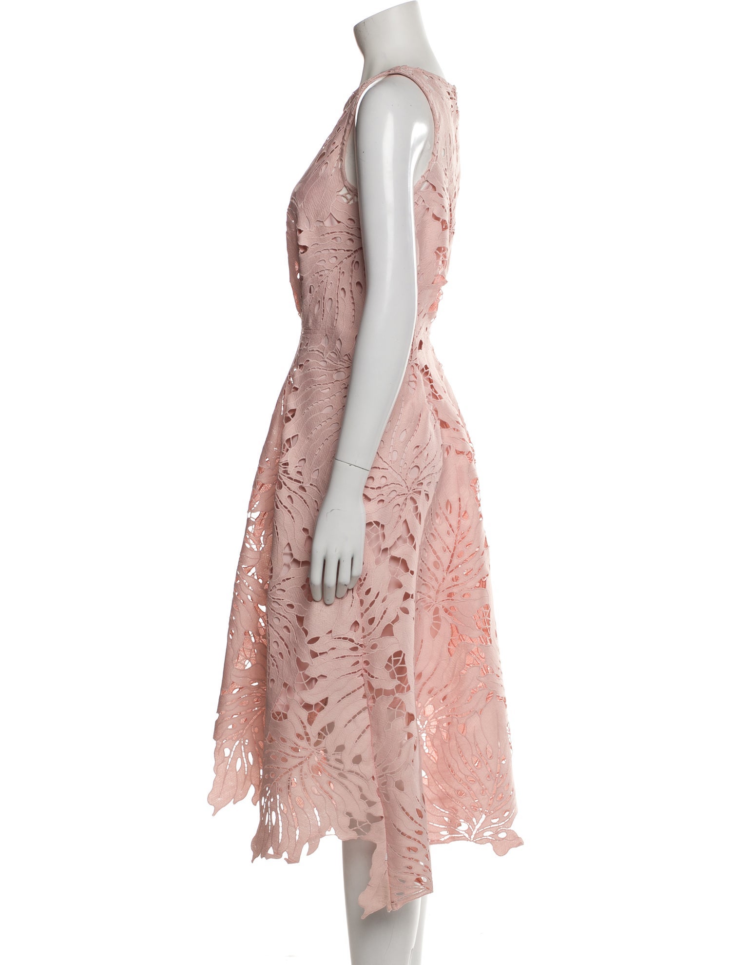 Eva Franco Lace Pattern Midi Length Dress