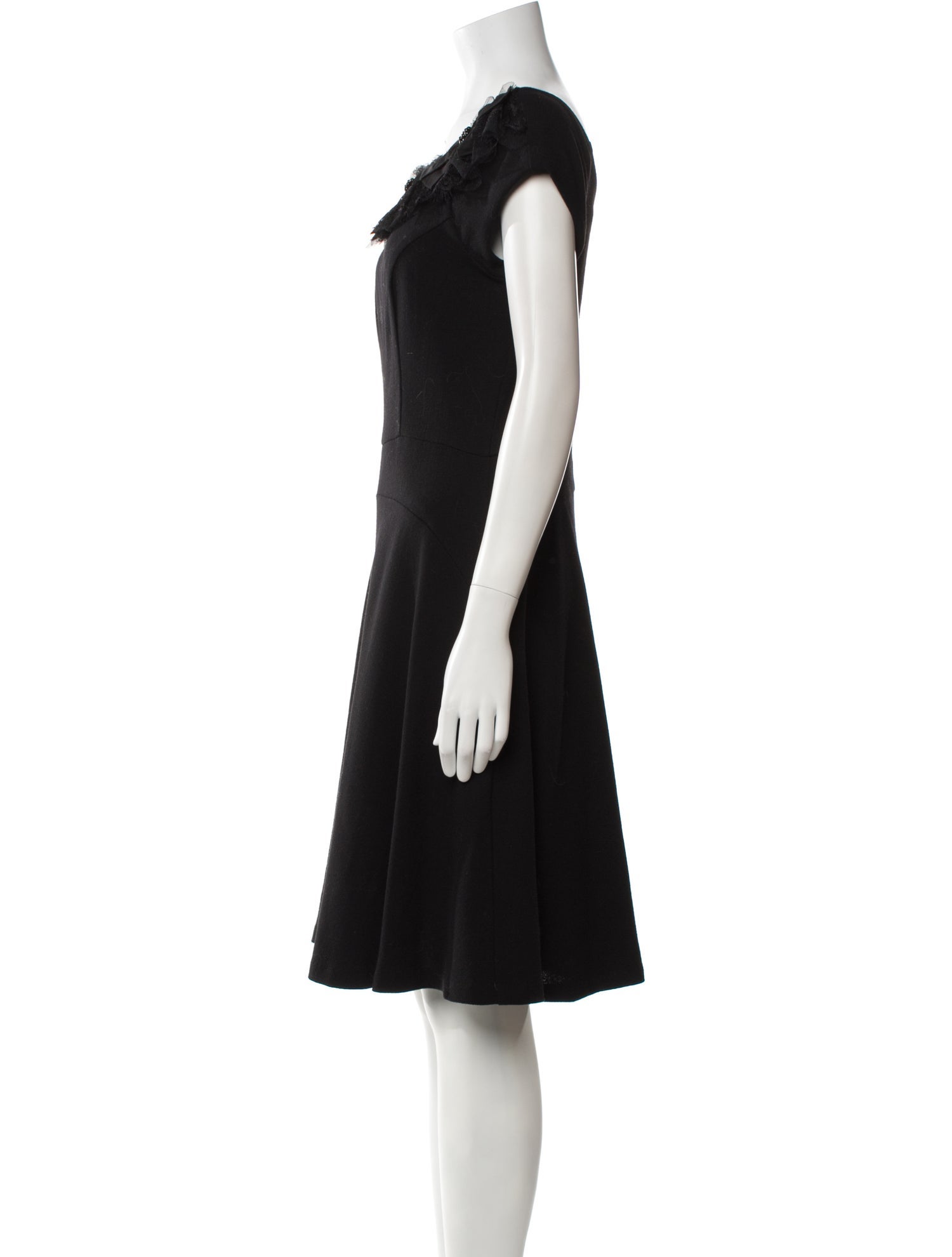 Eva Franco Wool Knee-Length Dress