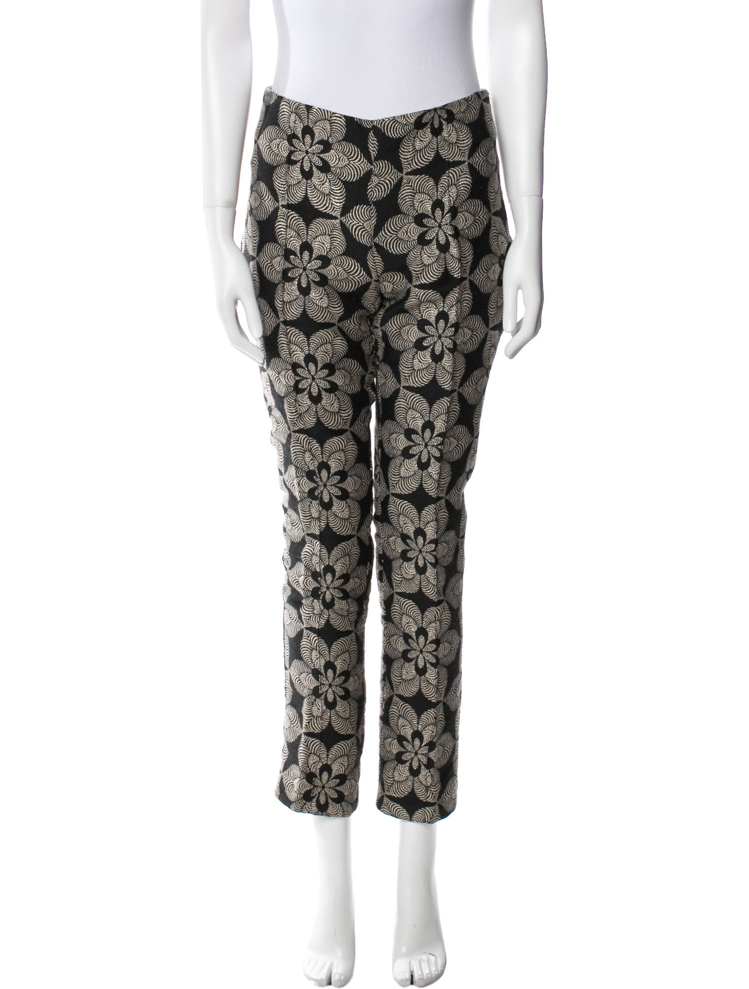 Eva Franco Floral Print Straight Leg Pants