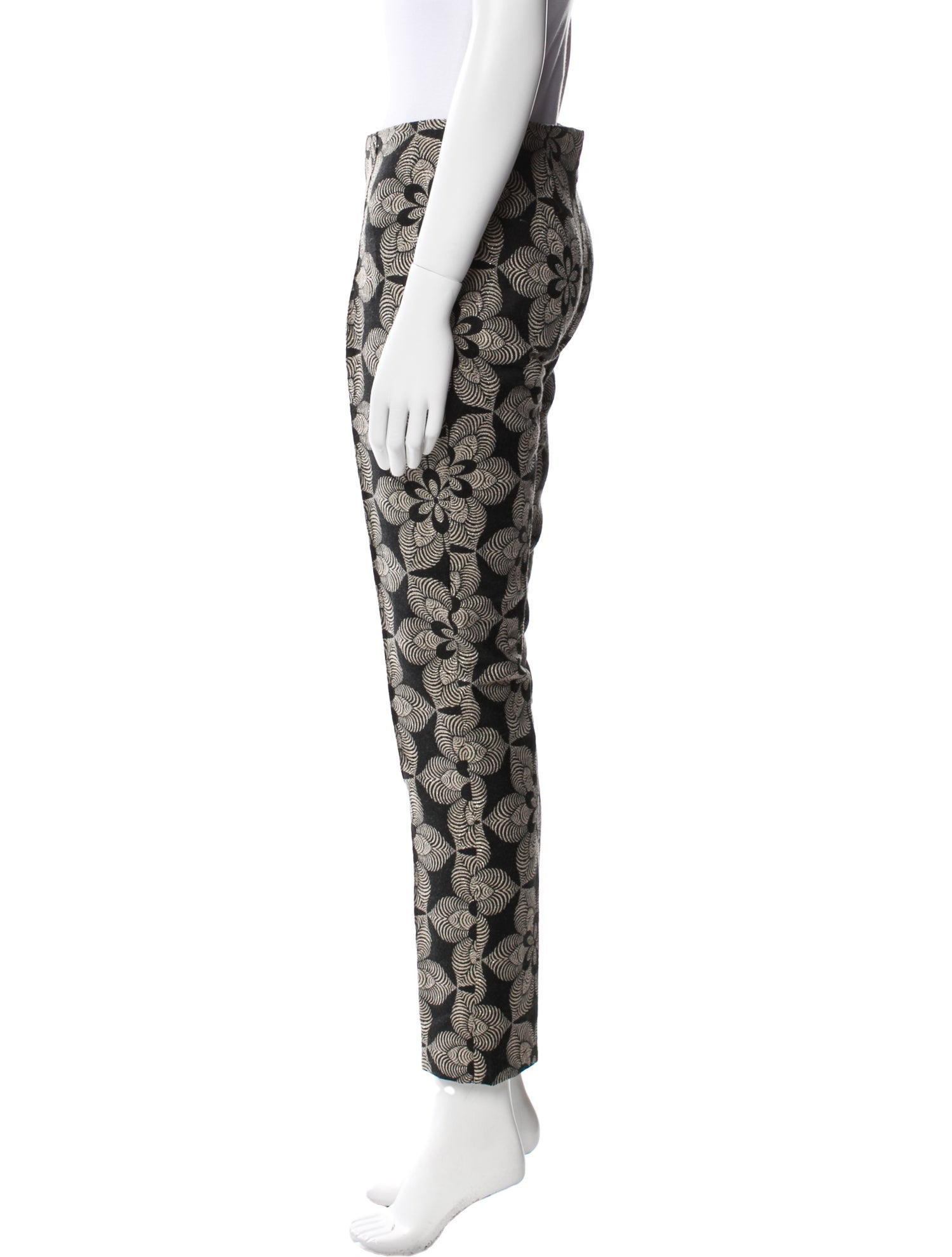 Eva Franco Floral Print Straight Leg Pants