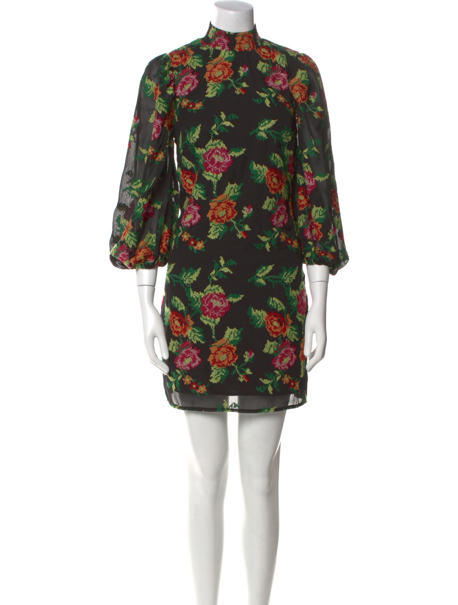 Eva Franco Floral Print Mini Dress