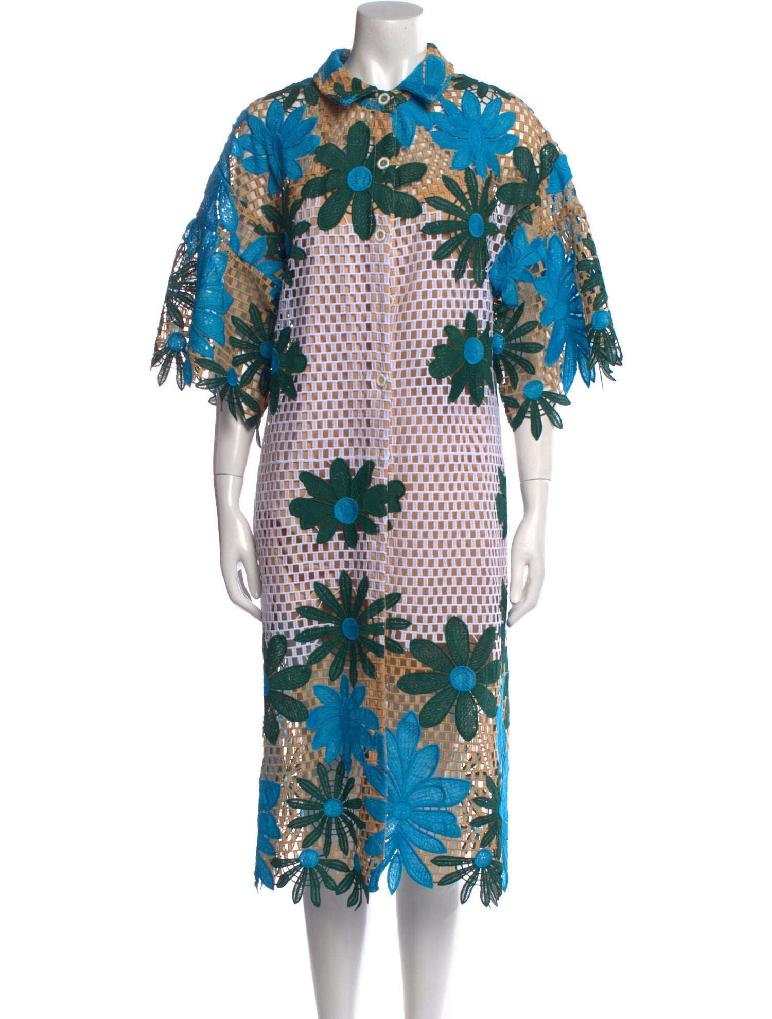 Eva Franco Floral Print Midi Length Dress w/ Tags