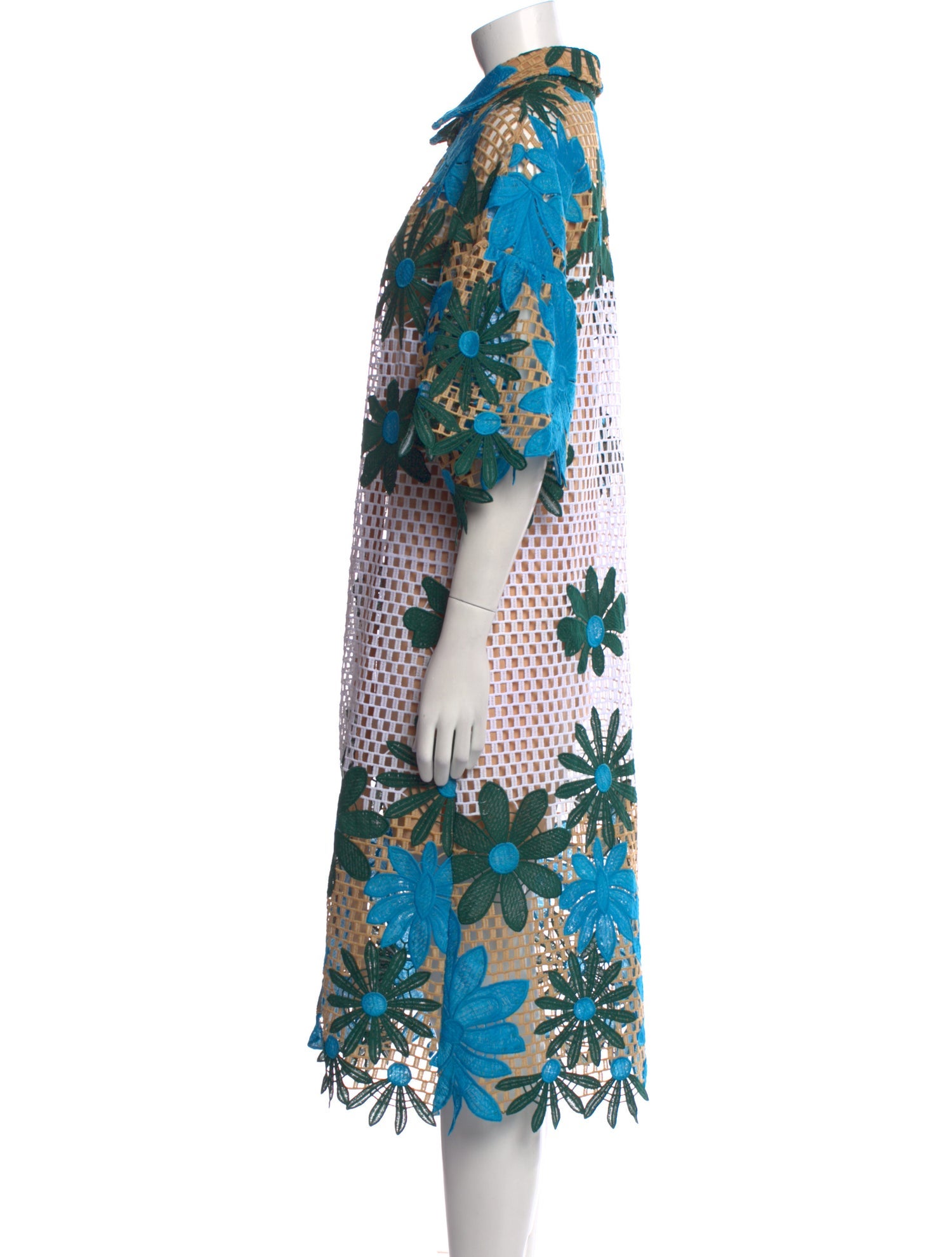 Eva Franco Floral Print Midi Length Dress w/ Tags