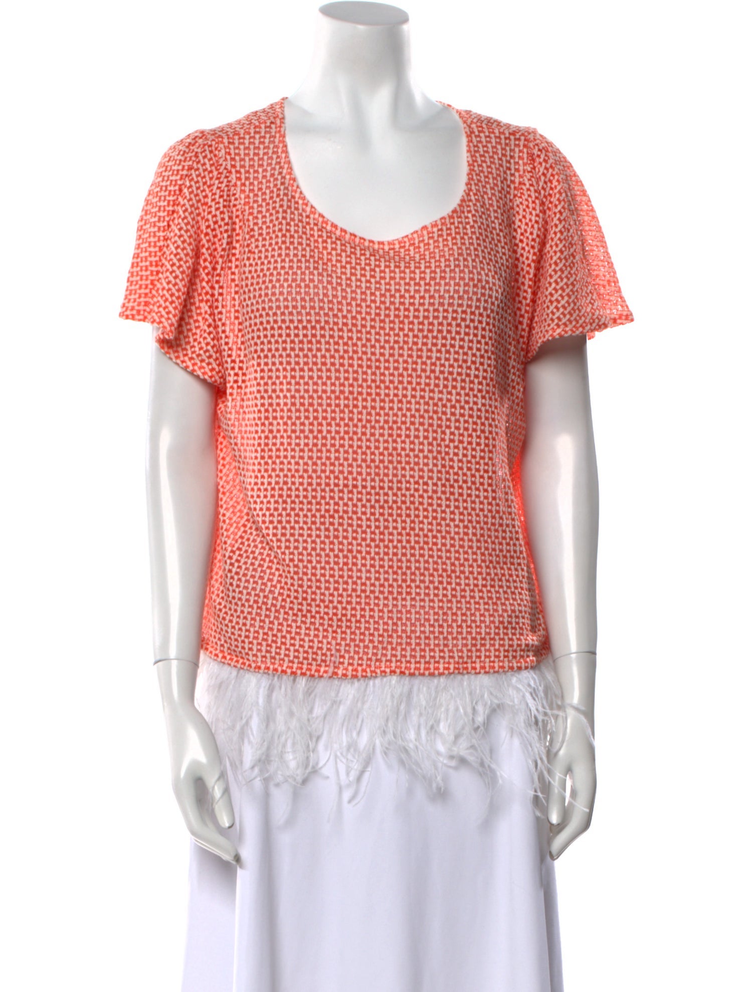 Eva Franco Printed Scoop Neck Top