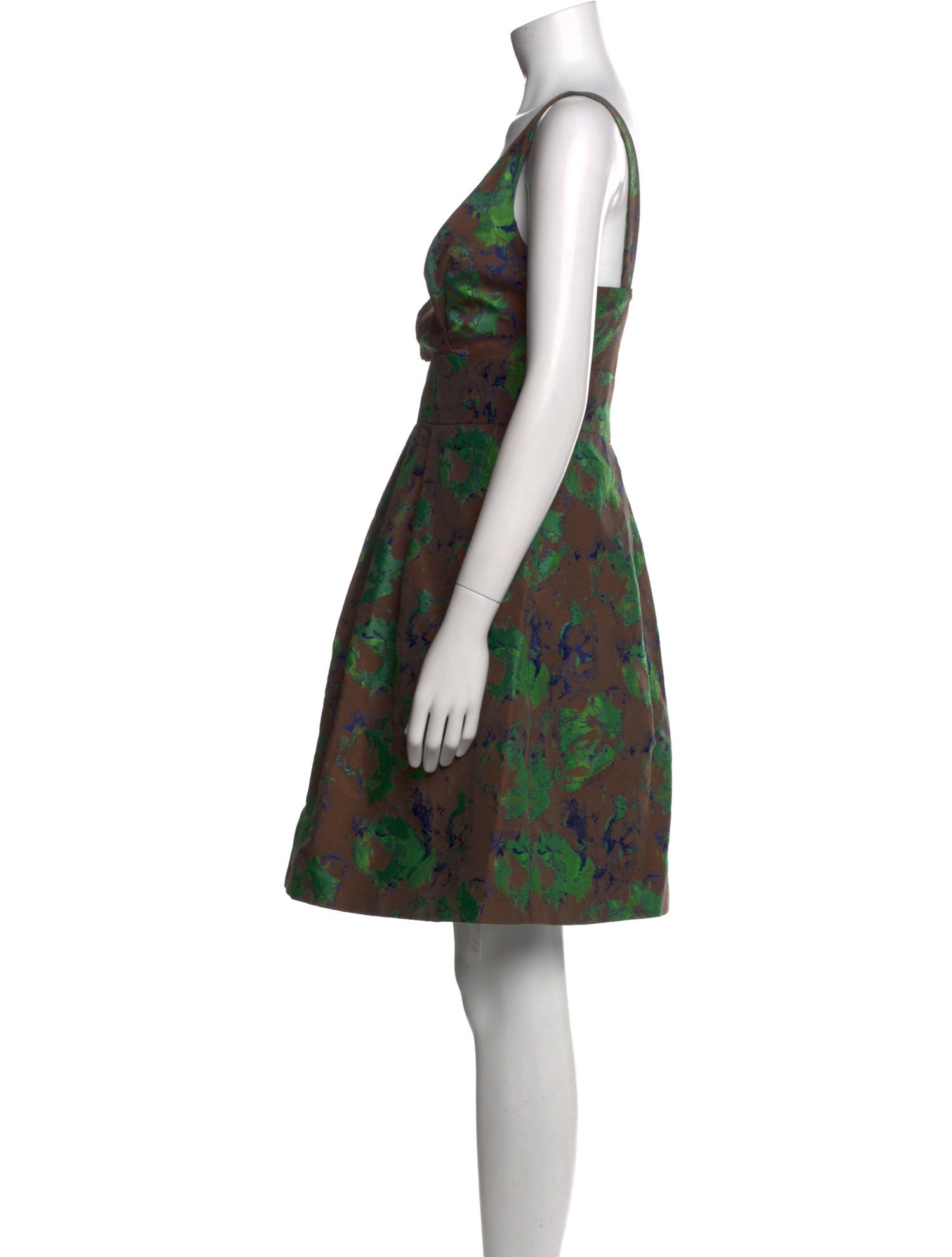 Eva Franco Floral Print Knee-Length Dress