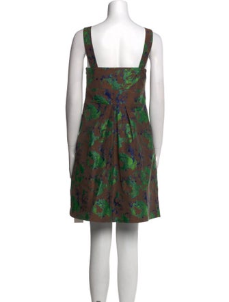 Eva Franco Floral Print Knee-Length Dress