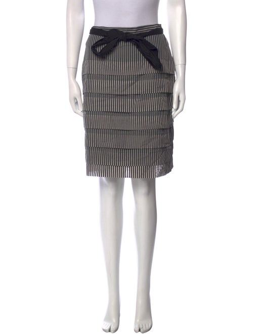 Eva Franco Striped Knee-Length Skirt