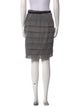 Eva Franco Striped Knee-Length Skirt