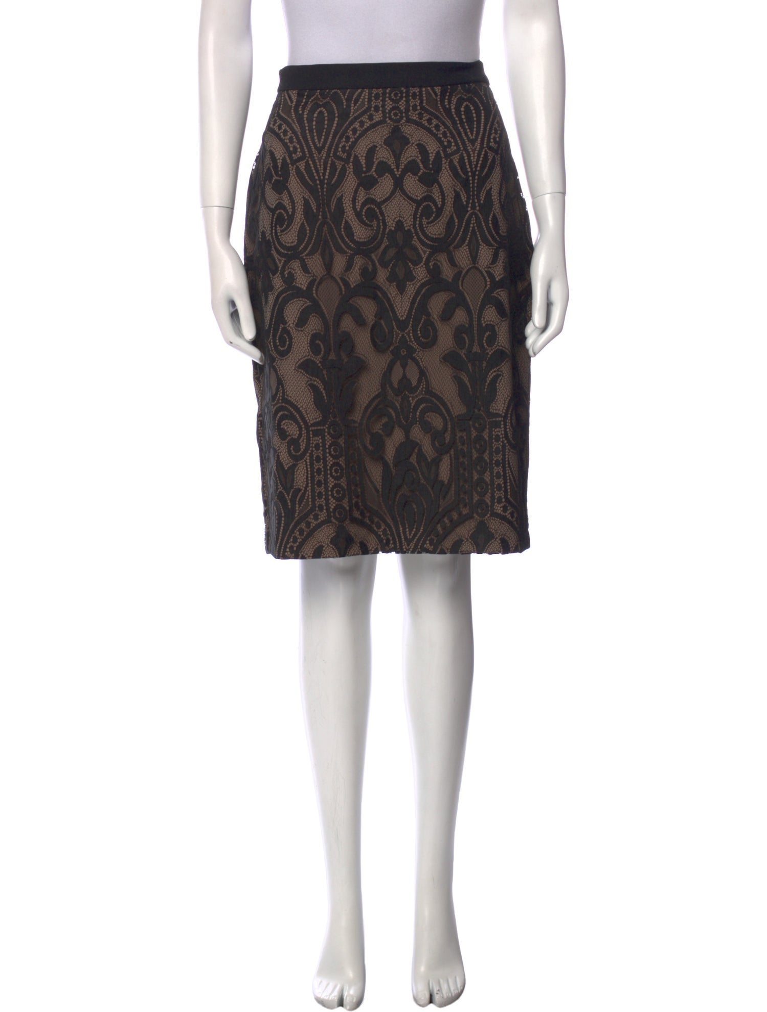 Eva Franco Printed Knee-Length Skirt