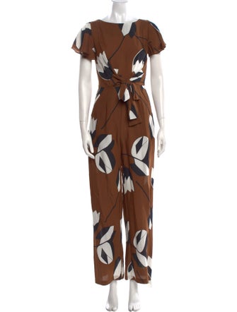 Eva Franco Nylon Printed Jumpsuit