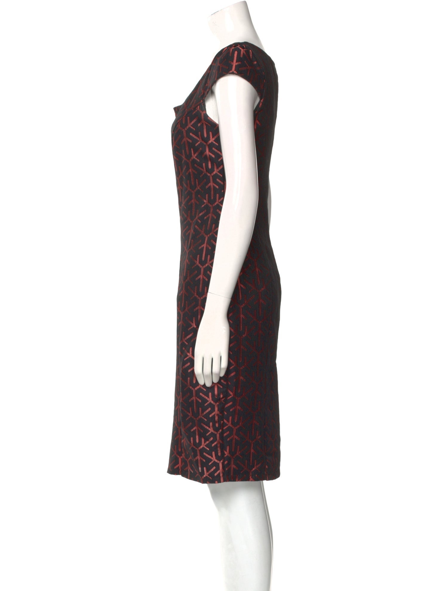 Eva Franco Printed Knee-Length Dress