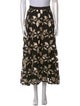 Eva Franco Floral Print Midi Length Skirt