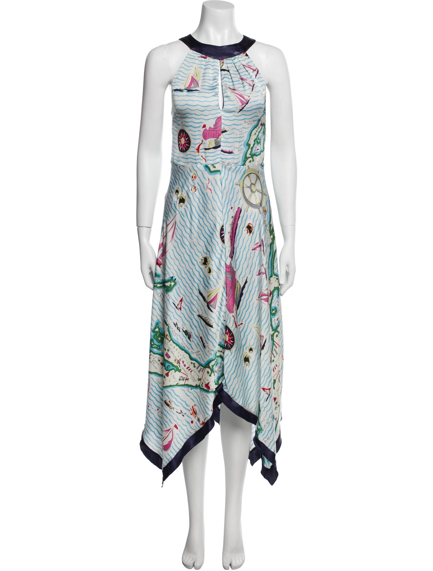 Eva Franco Printed Long Dress