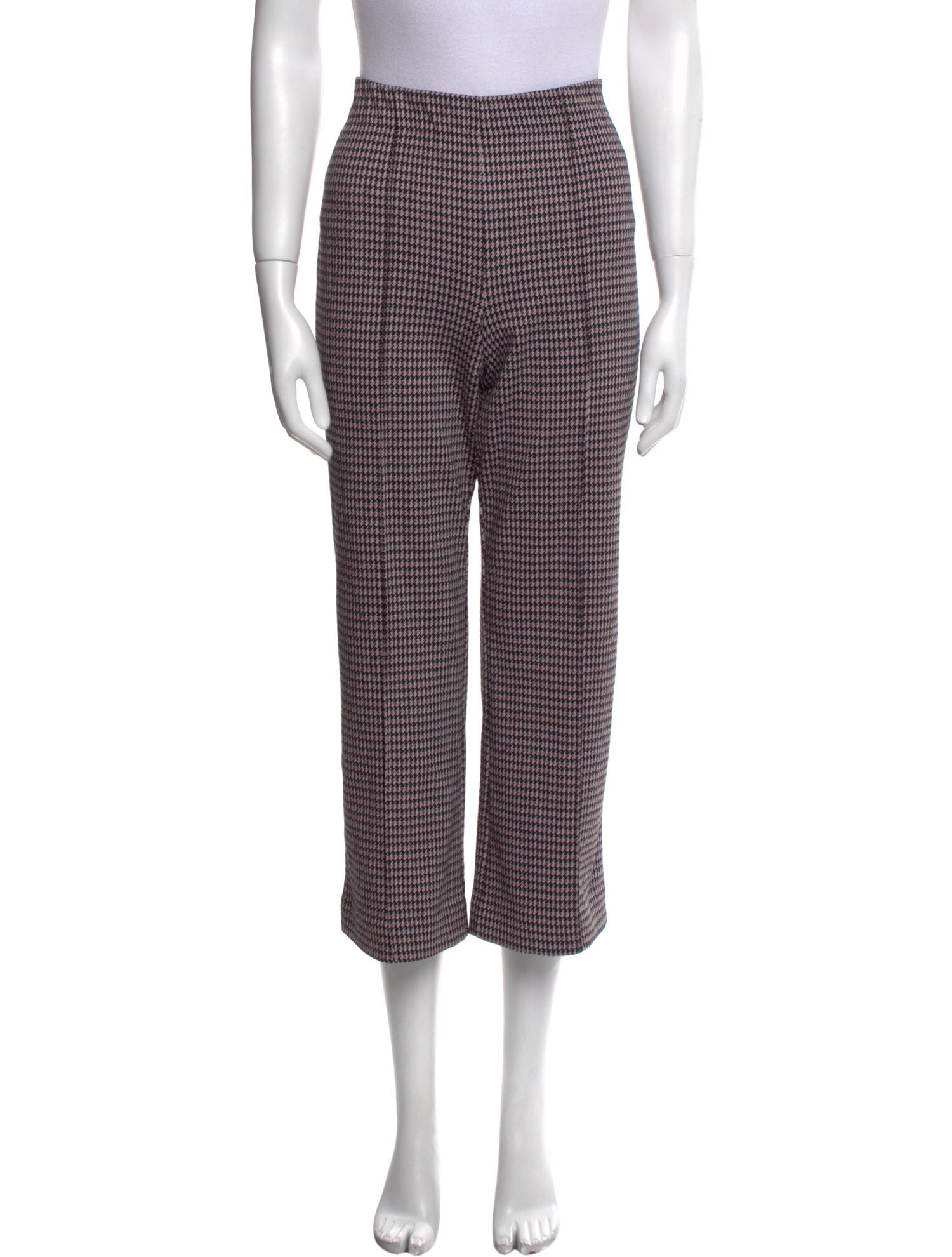 Eva Franco Plaid Print Wide Leg Pants