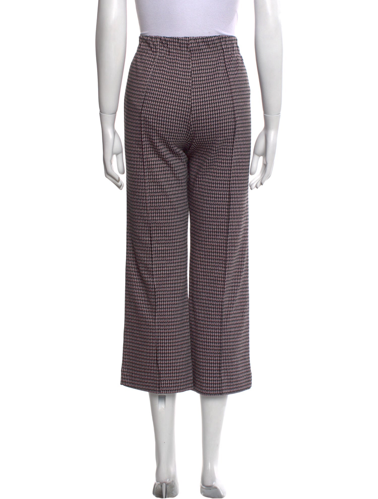 Eva Franco Plaid Print Wide Leg Pants