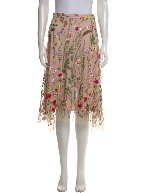 Eva Franco Floral Print Knee-Length Skirt
