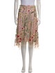 Eva Franco Floral Print Knee-Length Skirt
