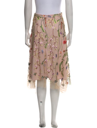 Eva Franco Floral Print Knee-Length Skirt