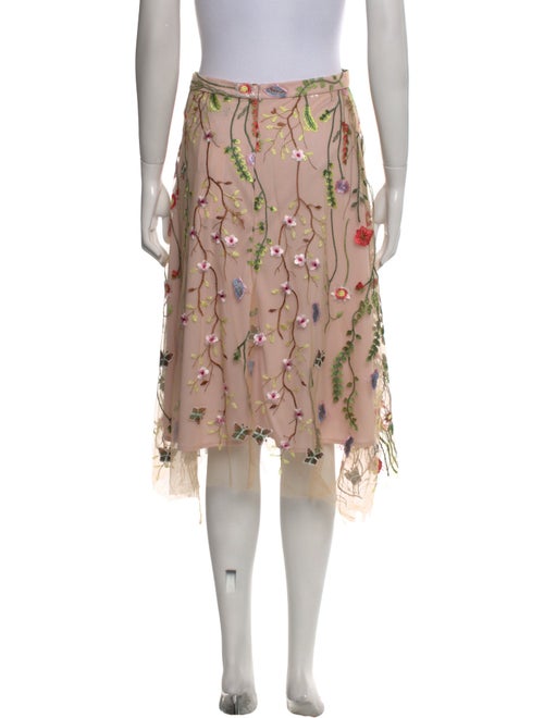 Eva Franco Floral Print Knee-Length Skirt