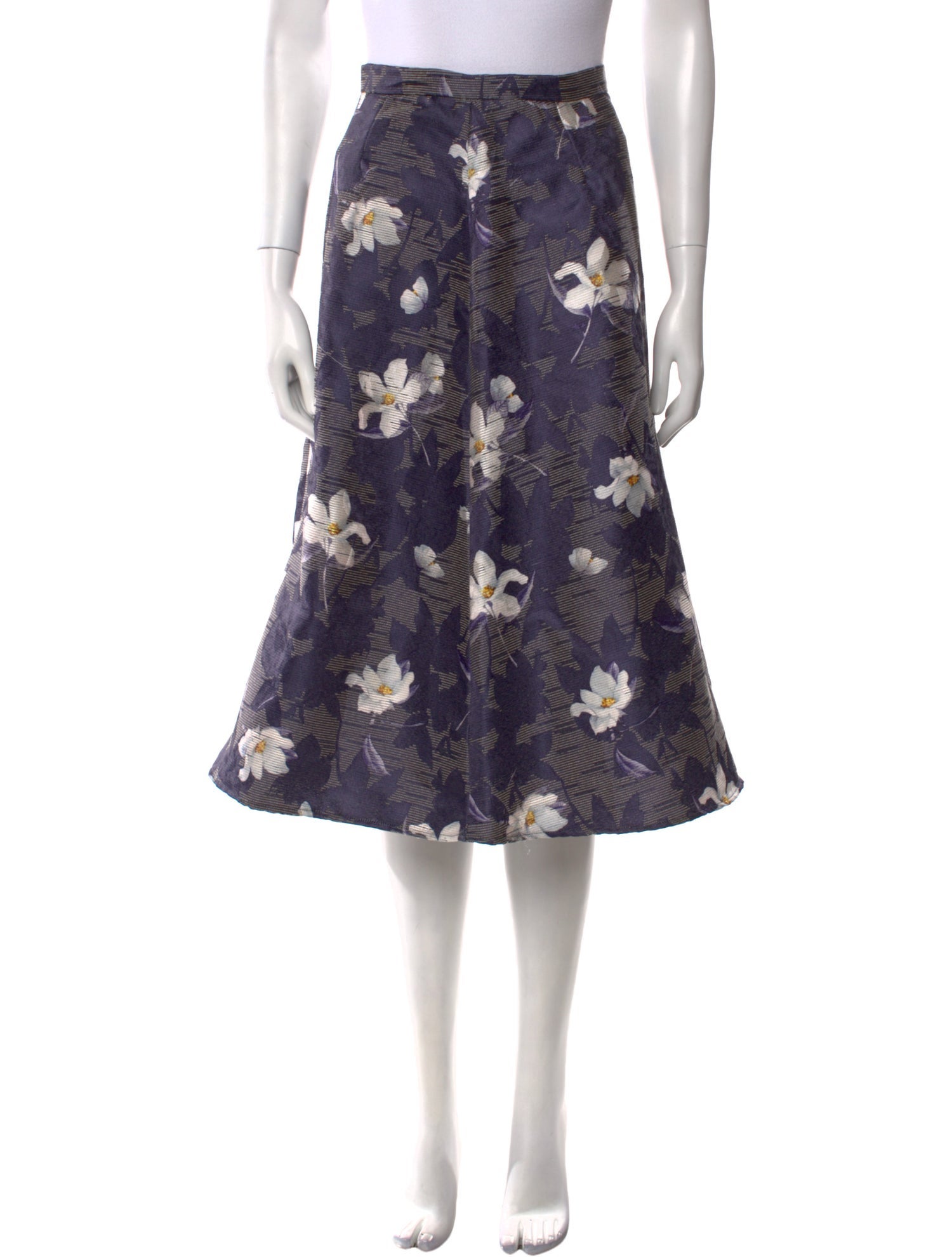 Eva Franco Floral Print Knee-Length Skirt