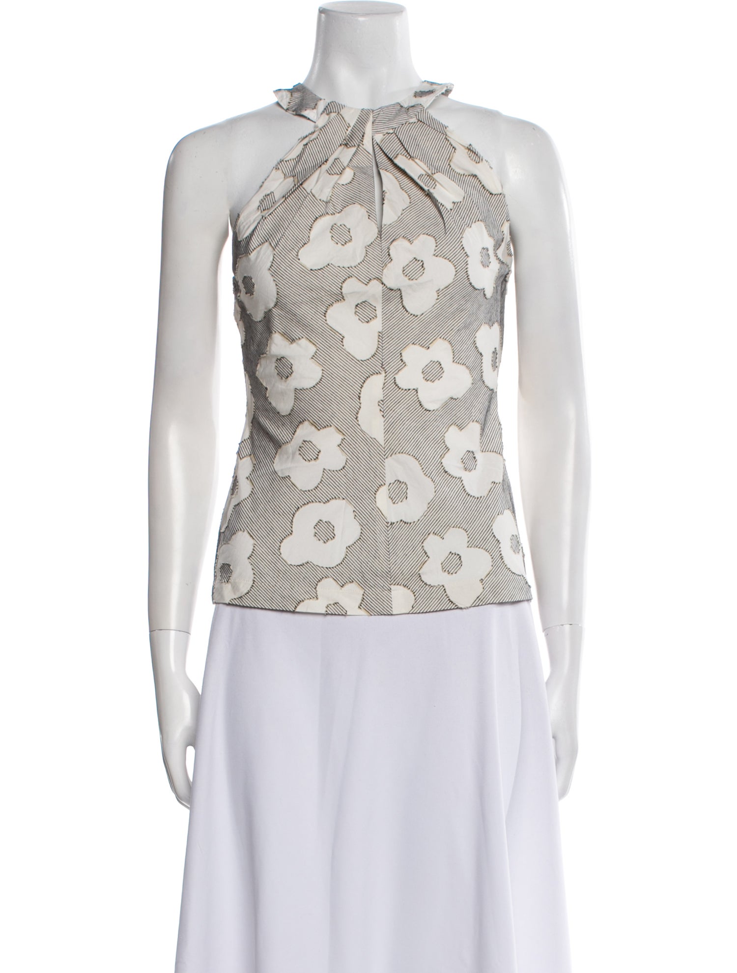 Eva Franco Printed Halterneck Top